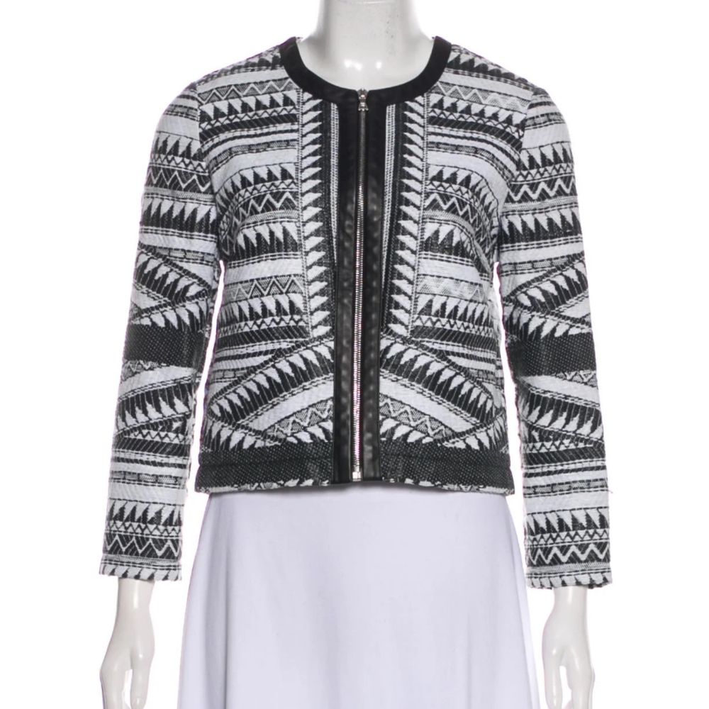 Yigal Azrouel Graphic Print Zip-Front Jacket 4
